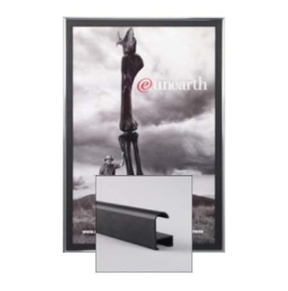 16x24 Frame SwingFrame #361 Wood Poster Display Frame 16 x 24  Quick  Change Swing Open Poster Frame for Posters, Graphics, and Other Signage. 10  Wood Frame Finishes with Wall Mount Custom Poster Displays Available. –  Displays4Sale