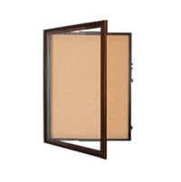 Extra Large Designer Wood Enclosed Bulletin Cork Board SwingFrames 24x48