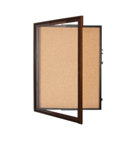 Extra Large Designer Wood Enclosed Bulletin Cork Board SwingFrames 24x72