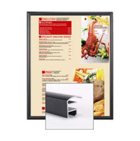 SwingFrame Wide-Face Restaurant Menu Display Frames - Metal Picture Frame Profile