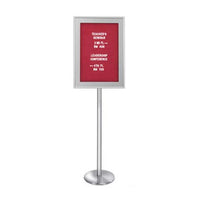 Designer Metal Framed Enclosed Letterboard SwingStands (2-Sided) Free Standing