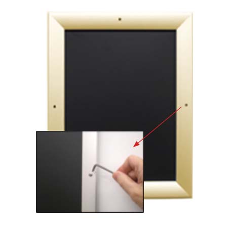 EXTRA-DEEP 27x41 Poster Snap Frames with Security Screws (for MOUNTED GRAPHICS)
