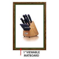 Designer Wood Snap Frames for Posters 10x12 (1" Wide Matboard)