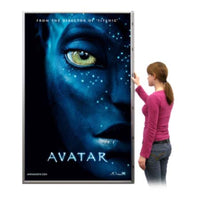 Extra Large 36x60 Poster Snap Frame with 1 1/4" Mitered Corners, Snap Open, Fast Change Aluminum Frames