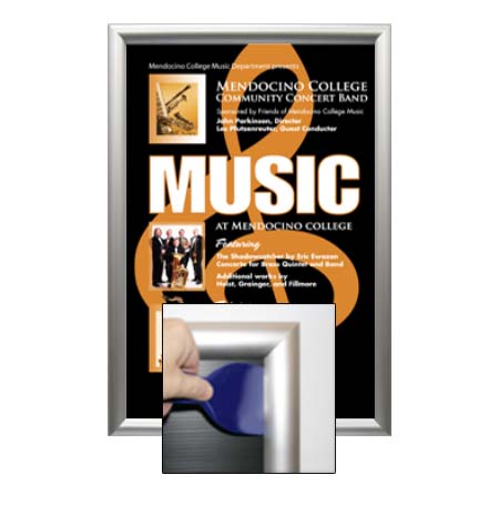 SwingSnaps 10x12 Poster Snap Open Frames (1 3/4" Security-Style)