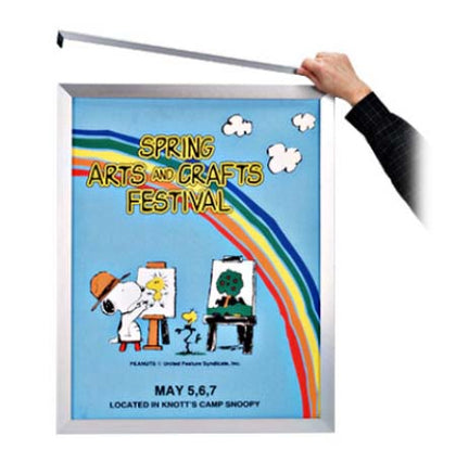 SwingFrame Large 36 x 48 Frames for Posters with # 362 Wide Wood Frame Style