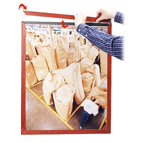 Slide In 8x10 Wood Frame Top Load, Side Load Poster Frame Sign Holder
